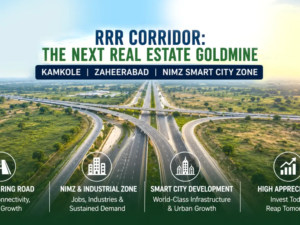 Regional Ring Road RRR corridor near Kamkole and Zaheerabad driving real estate growth